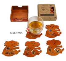Bộ lót ly 6 món gấu Koala