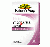 Nature's Way Hair Growth Support + Biotin & Silicon  30 Tablets