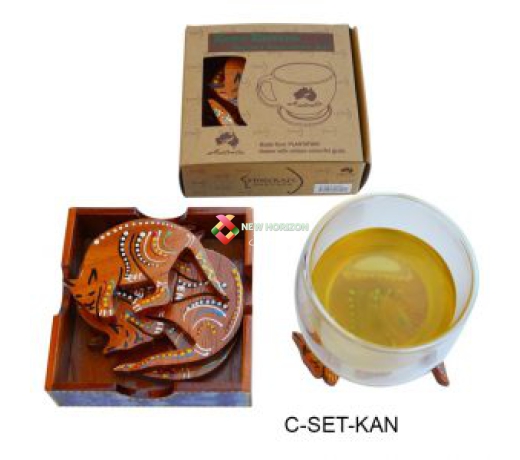 Bộ lót ly hình Kangaroo (6 cái) 