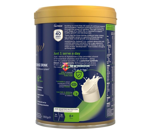 AptaGrow Nutrient-Dense Milk Drink From 6+ Years 900g