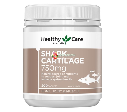 Healthy Care Shark Cartilage 750mg 200 Tablets
